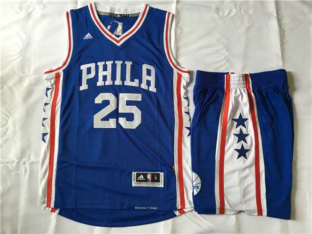 Philadelphia 76ers #25 Ben Simmons Blue Swingman Jersey(With Shorts),We sell and wholesale Philadelphia 76ers #25 Ben Simmons Blue Swingman Jersey(With Shorts) on line form chian!